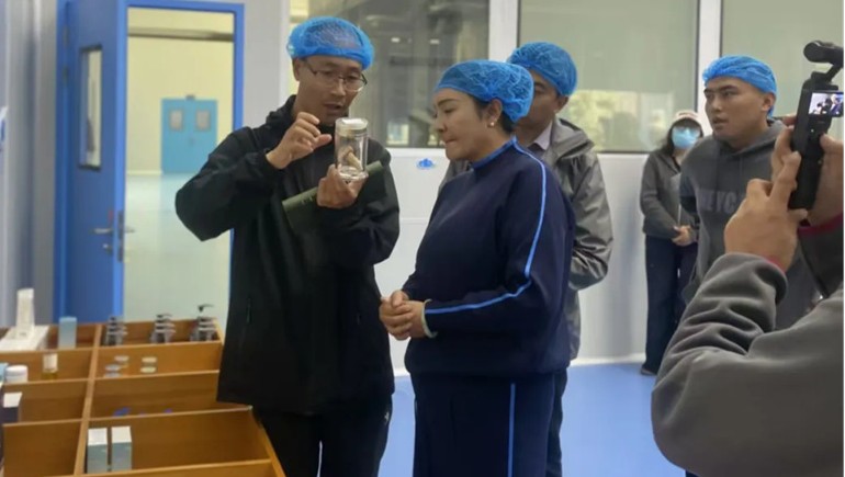 巴宜區委書(shū)記旦增拉姆一行蒞臨林芝雪域資源科技有限公司調研